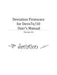 Deviation Firmware User's Manual - Rc