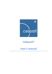 CADprofi - User's manual - ZWCAD Magyarország / CAD