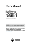 RadiForce GX240-CL/GX340-CL User's Manual