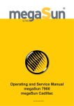 Operating and Service Manual megaSun 7900 megaSun Cadillac