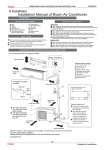 Installation Manual of Room Air Conditioner