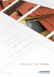 INSTALLATION MANUAL - Gerard Roofing Systems