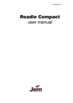 Roadie Compact user manual