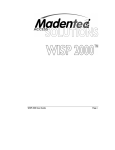 WISP 2000 User Guide Page i