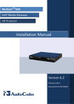 Installation Manual