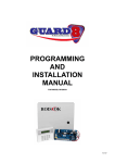 PROGRAMMING AND INSTALLATION MANUAL