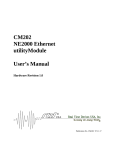 CM202 NE2000 Ethernet utilityModule User's Manual - CSL-EP