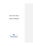 Stylitis-4x User Manual 02/05