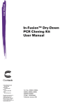 In-Fusion Dry-Down PCR Cloning Kit User Manual