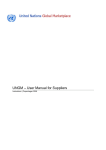 UNGM –User Manual for Suppliers