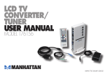 LCD TV ConVerTer/ Tuner uSer MAnuAL