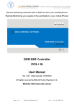 GSM SMS Controller DCS-130 User Manual
