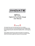 Digital Air/Fuel Ratio Gauge User Manual