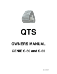 QTS Owners Manual - Genie Industries