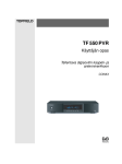 User guide for TF550PVR