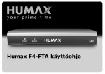 Humax F4-FTA Finnish user guide 010705