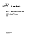 10/100 PCI Network Interface Cards User Guide