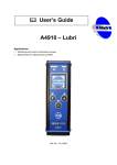 A4910 – Lubri User's Guide