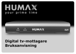 humax f4-fta swedish user guide 010705