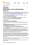 TRACES – Registration and troubleshooting