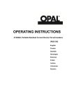 OPERATING INSTRUCTIONS - L