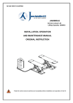 JA3000S-E INSTALLATION, OPERATION AND MAINTENANCE