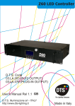Z60 DMX-512 LED CONTROLLER User Manual Ver