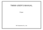TM889 USER'S MANUAL