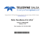 X64 Xcelera-CL LX1 User's Manual