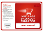 One-Step Checkout Booster. User Manual.