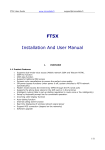 FT5X Installation And User Manual