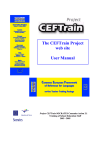 Project The CEFTrain Project web site User Manual
