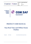 PRODUCT USER MANUAL Near Real Time and Offline