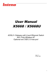 User Manual X5668 / X5668U