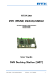 RTX41xx DVK (WSAB) Docking Station User Guide DVK Docking