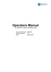 Operators Manual for DM300 S-VDR and DM500 VDR