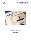 Cryofox Explorer 600 User guide