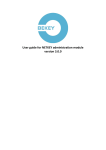User guide for NETKEY administration module version 3.0.0