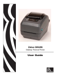 User Guide Zebra GK420t