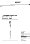 Operating Instructions - OPTISWITCH 3200 C with two