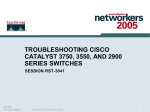 TROUBLESHOOTING CISCO CATALYST 3750, 3550, AND 2900