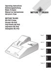 RS-P42 Printer, Drucker, Operating instructions, Bedienungsanleitung