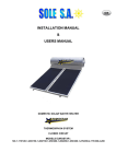 INSTALLATION MANUAL & USERS MANUAL