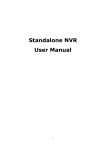 Standalone NVR User Manual