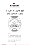 T-TOUCH SOLAR E84 USER'S MANUAL