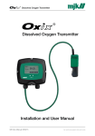 Installation and User Manual Dissolved Oxygen Transmitter