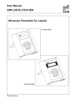 User Manual UMFLUXUS_F6V4-2EN Ultrasonic