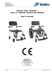 Shower Chair "Kakadu" Item nr. 302018, 302019 and