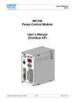 MC100 Pump Control Module User's Manual (Profibus DP)