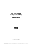 USB Card Reader Configuration Utility User Manual Draft !